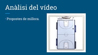 Anàlisi del vídeo
· Propostes de millora.
 