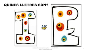 QUINES LLETRES SÓN?
JOSÉ MARÍA DÍAZ-CRESPO RAMÍREZ C.E.I.P. CIENTÍFIC
AVEL·LÍ CORMA (MONCOFA(
3
 