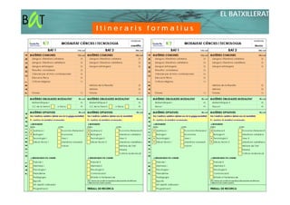 EL BATXILLERAT

Itineraris formatius
 