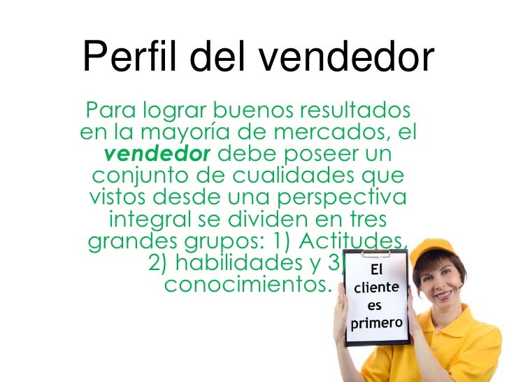 Perfil del vendedor