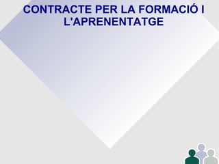 CONTRACTE PER LA FORMACIÓ I
L'APRENENTATGE
 