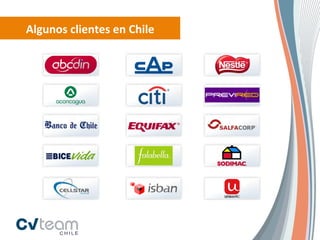 Algunos	
  clientes	
  en	
  Chile	
  
 
