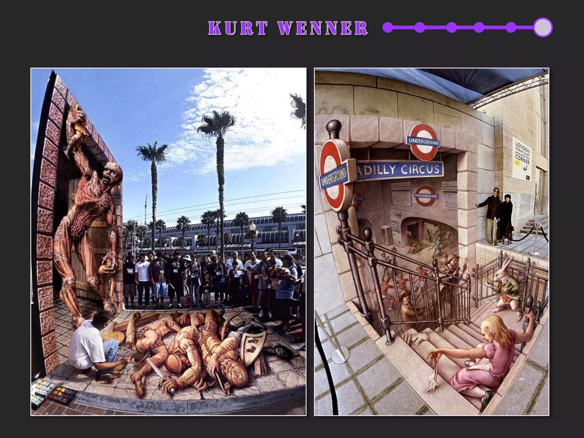 variantsGraffitis 3D – “taggedMotion”:Amb unes ulleres 3D i un sistema anomenat “Tagged in Motion”, l'artista DAIM, ha aconseguit crear pinzellades en 3D (en temps real), amb l'ús de càmeres que graven els moviments i el software ARTToolKit (kit de realitat augmentada). 1Anàlisis Graffiti2.0Software que permet analitzar les tramades d'un tag. Són guardades a una BBDD a internet, permetent l'accés a qualsevol persona. 21 'TaggedMotion‘2 Anàlisi Graffiti 2.0