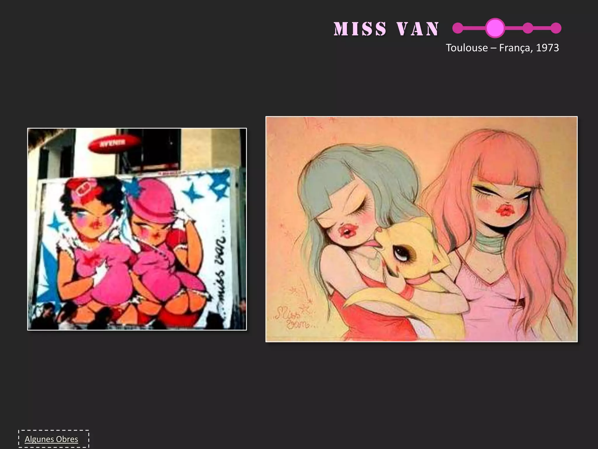 Blekle RatFrança 1952Autorretrat. París, 1983Una de les primeres figures repetides usant plantilles, 1982CheckPointCenter, Berlin Autorretrat. Buenos Aires, 1984Primera sèrie de figures humanes, 1983