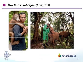 11
Destinos salvajes (Imax3D)
 