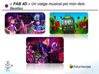 9
«FAB 4D »Unviatgemusicalpelmóndels
Beatles
 
