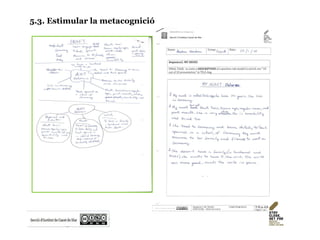 5.3. Estimular la metacognició
 