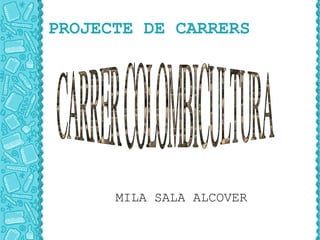 PROJECTE DE CARRERS MILA SALA ALCOVER CARRER COLOMBICULT URA 