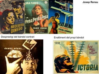 Enaltiment del propi bàndol Desprestigi del bàndol contrari Josep Renau 1938 