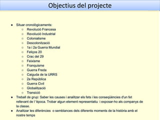 Objectius del projecte
 
