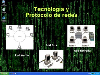 Tecnología y  Protocolo de redes Red Anillo Red Bus Red Estrella 