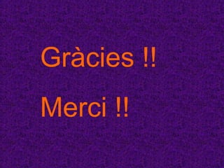 Gràcies !!
Merci !!
 