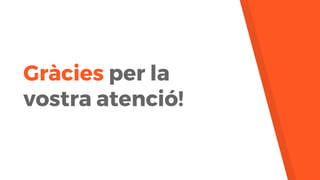 Gràcies per la
vostra atenció!
 