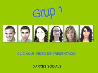 CLIC AQUÍ- VÍDEO DE PRESENTACIÓ


        XARXES SOCIALS
 