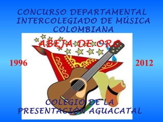 Presentaciion concurso intercolegiado de musica colombia
