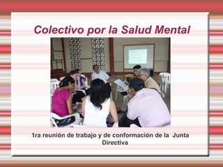 Colectivo por la Salud Mental




1ra reunión de trabajo y de conformación de la Junta
                        Directiva
 