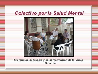 Colectivo por la Salud Mental




1ra reunión de trabajo y de conformación de la Junta
                        Directiva
 