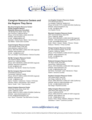 Caregiver Resource Centers and                                          Los Angeles Caregiver Resource Center
            ...