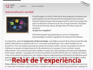 Relat de l’experiència 