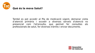Presentació la meva salut | PDF