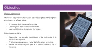 Presentació Literatura feminista i TIC_ Grup1 La trena