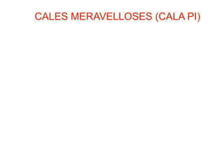 CALES MERAVELLOSES (CALA PI)
 