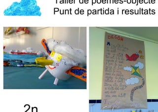Taller de poemes-objecte
Punt de partida i resultats
 