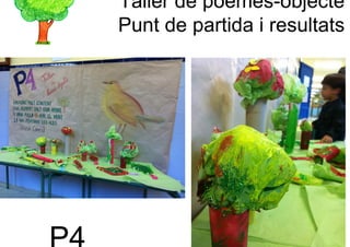 Taller de poemes-objecte
Punt de partida i resultats
 