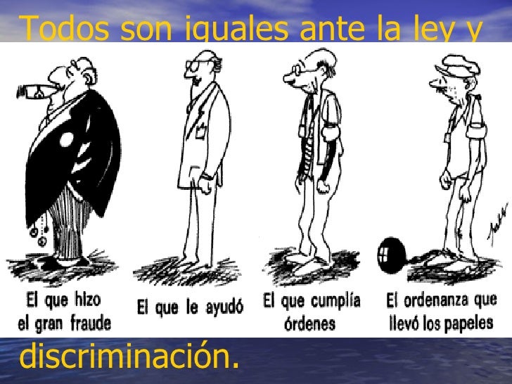 Resultado de imagen para 3°. La igual protección de la ley en el ejercicio de sus derechos. Toda persona tiene derecho a defensa.