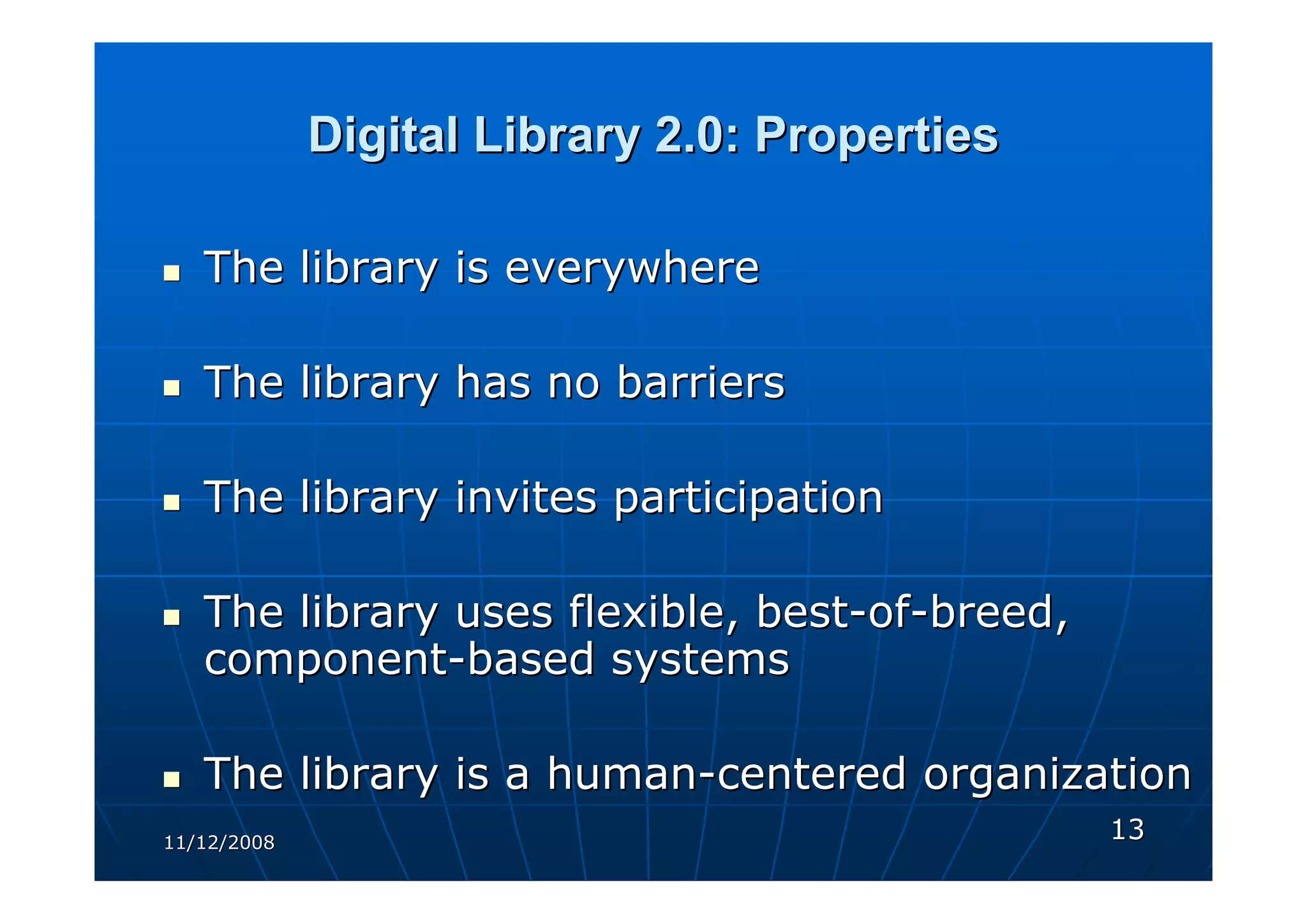 DIGITAL LIBRARIES