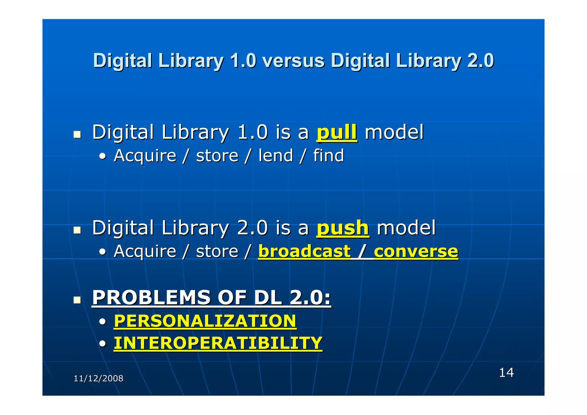 DIGITAL LIBRARIES