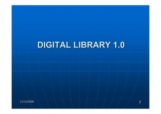 DIGITAL LIBRARIES