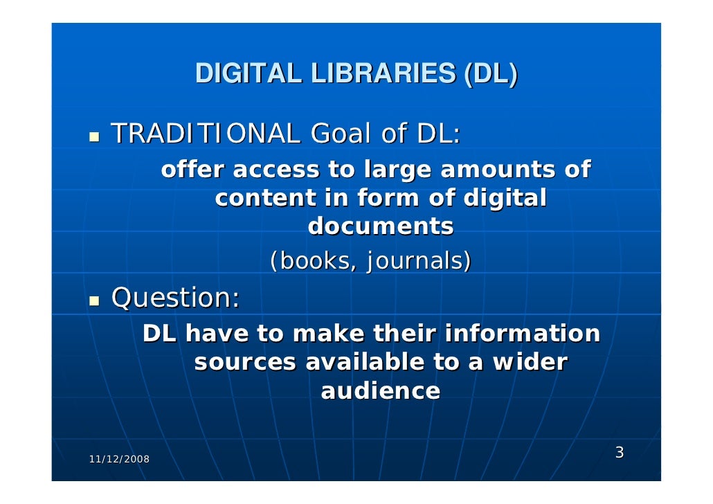DIGITAL LIBRARIES