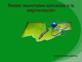 Redes neuronales aplicadas a la segmentación Rubén González Martínez 