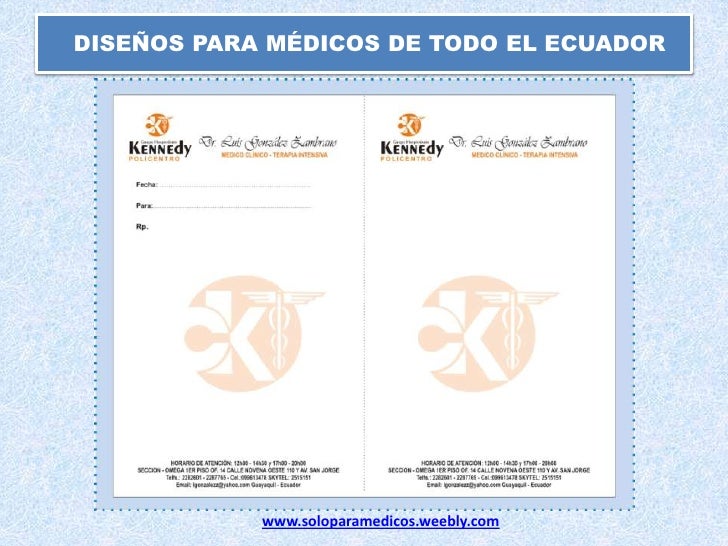 formato de recetario medico