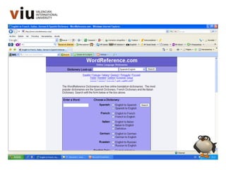 Wordreference y DRAE | PPT