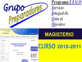 MAGISTERIO 2010-2011 