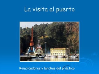 La visita al puertoRemolcadores y lanchas del práctico