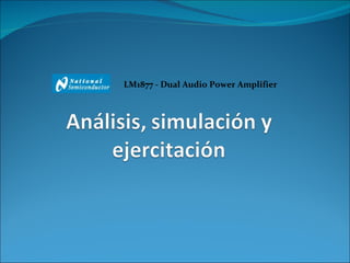 LM1877 - Dual Audio Power Amplifier  