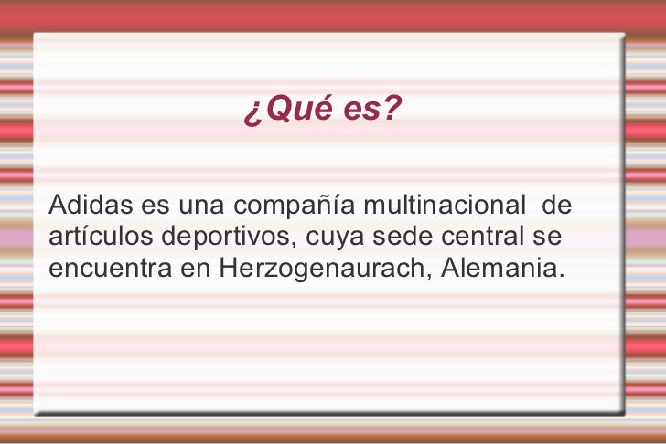 que es adidas