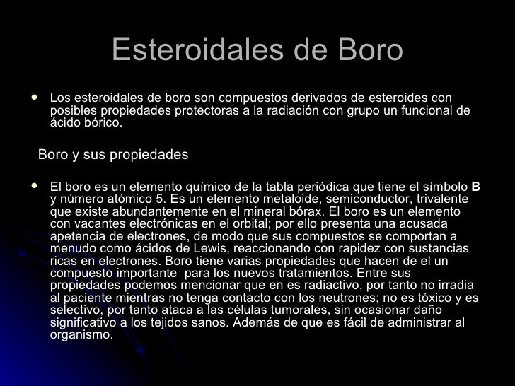 Boro y sus propiedades Boro y sus propiedades