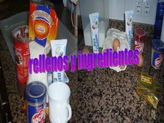 rellenos y ingredientes 