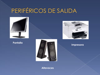 Pantalla
                       Impresora




           Altavoces
 