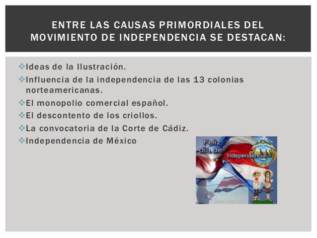 Presentación. estudios sociales. historia de costa rica. independencia