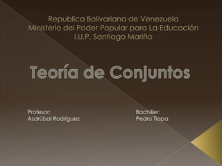Profesor:
Asdrúbal Rodríguez

Bachiller:
Pedro Tiapa

 