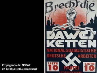 Propaganda del NSDAP
en Sajonia (1929, antes del crac)

 