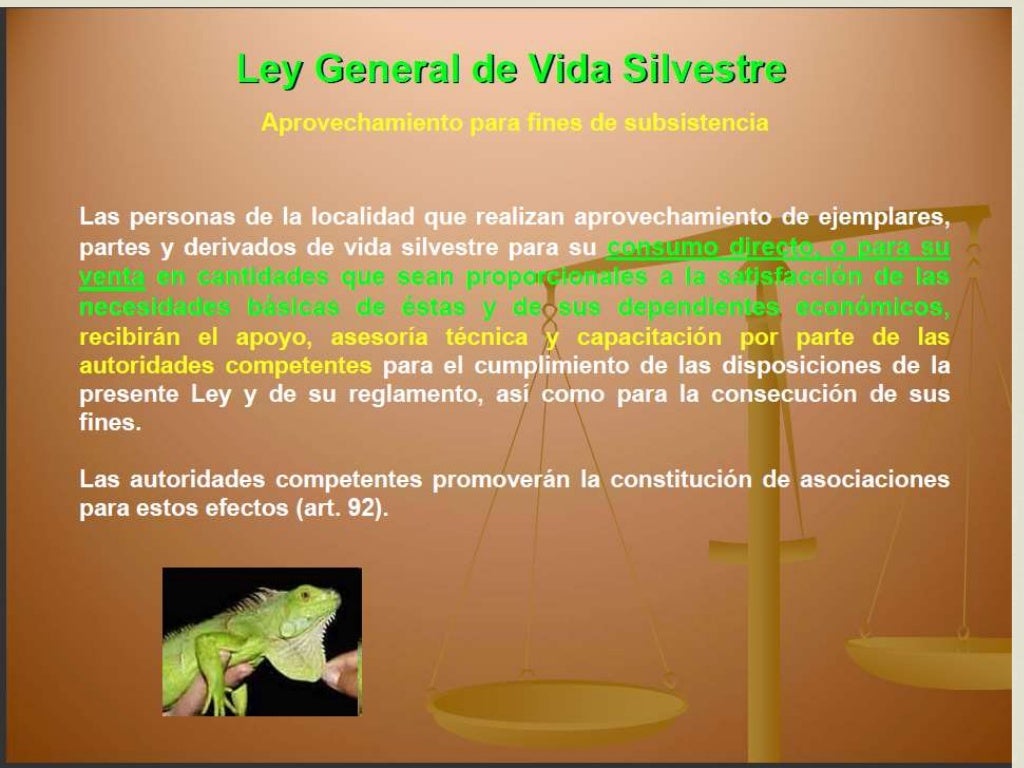ley general de la vida silvestre