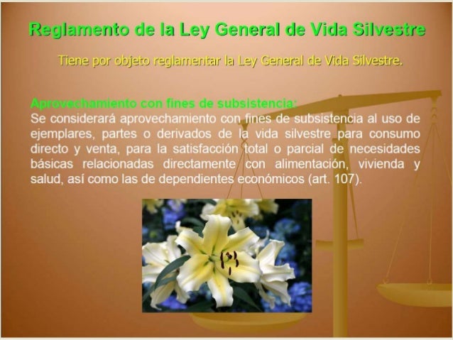 ley general de la vida silvestre
