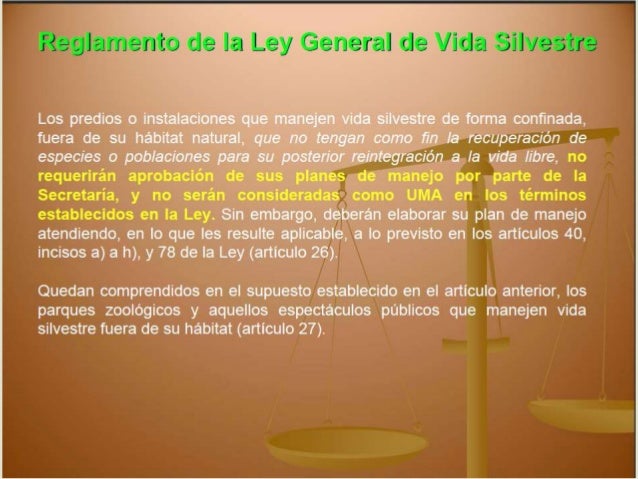 ley general de la vida silvestre
