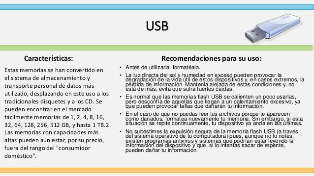 Usb caracteristicas